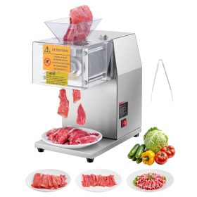   Elektromos hússzeletelő 850W kereskedelmi elektromos húsdaráló 5 mm-es szeleteléssel, rozsdamentes acél penge