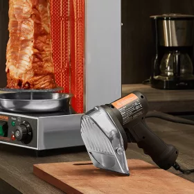   Elektromos döner vágókés, 80W rozsdamentes acél gyros vágó 100 mm pengeátmérő