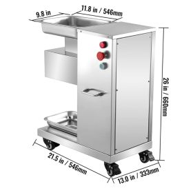   Elektromos ipari hússzeletelő gép 750W 500 kg/óra kapacitás, rozsdamentes acél húsdaráló