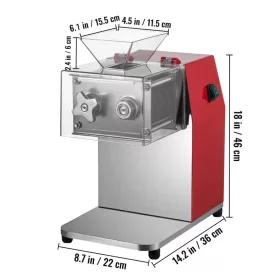   Ipari hússzeletelő gép 850W 10 mm szeletelésvastagság 250 kg/óra kapacitás