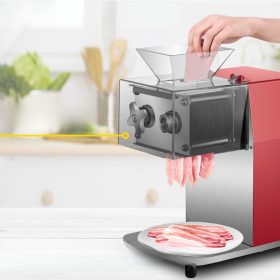   Ipari hús- és zöldségszeletelő gép 850W, 250 kg/óra kapacitás 7 mm vágásvastagság