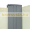 Szélfogó térleválasztó kültéri és beltéri paraván dupla méret 180x600 cm bézs színű