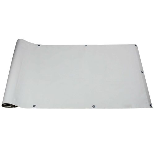 Balcony windproof tarpaulin made of durable material, 75 cm wide and 6 meters long in gray color