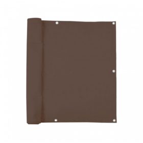   Erkély belátásgátló szélfogó 600 x 90 cm kiváló minőségű, vízálló és szélálló anyagból barna