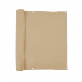   Erkély belátásgátló szélfogó 600 x 75 cm kiváló minőségű, vízálló és szélálló anyagból bézs