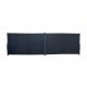 Windbreak double space divider outdoor and indoor screen 200x600 cm black color anthracite frame 