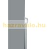 Windbreak double room divider outdoor and indoor screen 200x600 cm gray color white frame 