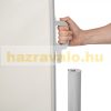 Térleválasztó kültéri és beltéri paraván 300X160 cm bézs szélfogó fehér vázzal