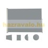 Space divider outdoor and indoor screen 300X160 cm gray windbreak with white frame