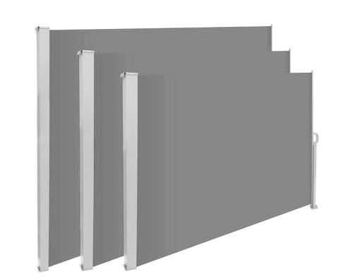 Space divider outdoor and indoor screen 300X180 cm gray windbreak with white frame