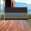 Room divider outdoor and indoor screen 300x200 cm with black windproof anthracite frame