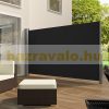 Room divider outdoor and indoor screen 300x200 cm with black windproof anthracite frame