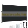 Room divider outdoor and indoor screen 300x200 cm with black windproof anthracite frame