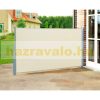 Room divider outdoor and indoor screen 200x300 cm beige windbreak with white frame
