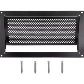   Szellőzőrács árvizes területre 406x203 mm fekete, horganyzott acél árvízvédelmi szellőzőnyílás