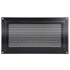 Szellőzőrács 406x203 mm fekete, horganyzott acél elszívórács árvízvédelmi szellőzőnyílás