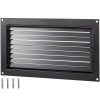Szellőzőrács árvizes területre 406 x 813 mm fekete, horganyzott acél árvízvédelmi rács