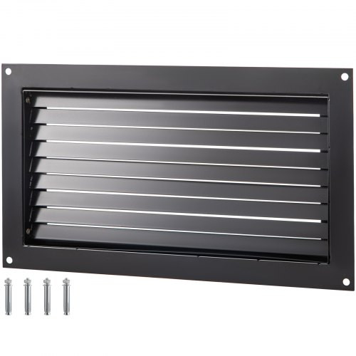 Szellőzőrács árvizes területre 406 x 813 mm fekete, horganyzott acél árvízvédelmi rács
