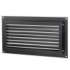 Szellőzőrács árvizes területre 406 x 813 mm fekete, horganyzott acél árvízvédelmi rács
