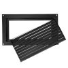 Szellőzőrács árvizes területre 406 x 813 mm fekete, horganyzott acél árvízvédelmi rács