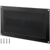 Szellőzőrács 406x203 mm fekete, horganyzott acél árvízvédelmi rács