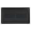 Szellőzőrács 406x203 mm fekete, horganyzott acél árvízvédelmi rács