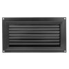 Szellőzőrács 406x203 mm fekete, horganyzott acél árvízvédelmi rács