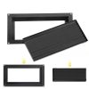 Szellőzőrács 406x203 mm fekete, horganyzott acél árvízvédelmi rács