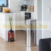 Stainless steel dustbin sensor bin with automatic motion detector, silver inox 50 L