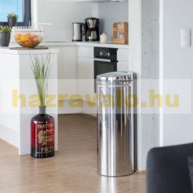   Rozsdamentes acél szemetes szenzoros kuka automata mozgásérzékelővel, ezüst inox 50 L