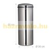 Stainless steel dustbin sensor bin with automatic motion detector, silver inox 50 L
