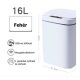 Sensor trash can 16 liter sensor trash can with automatic motion sensor, rechargeable battery, white