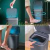 Sensor trash can 16 liter sensor trash can with automatic motion sensor, rechargeable battery, white