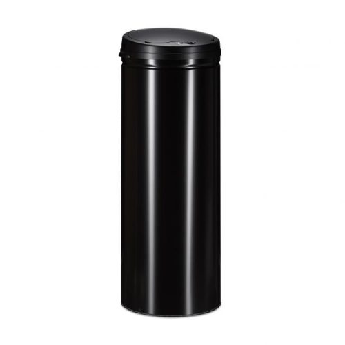 Stainless steel trash can automatic sensor bin with motion sensor, black 50L 