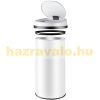 Stainless steel waste bin with white sensor bin 56 l waste bin with sensor