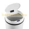 Stainless steel waste bin with white sensor bin 56 l waste bin with sensor