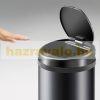 Stainless steel dustbin black sensor bin 56 l sensor waste bin