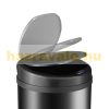 Stainless steel dustbin black sensor bin 56 l sensor waste bin
