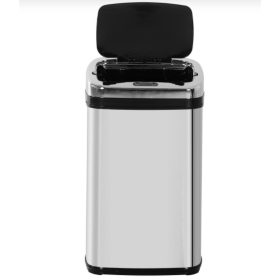   Rozsdamentes acél szemetes szenzoros kuka 30 l hulladékgyűjtő