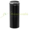 Motion sensor dustbin made of stainless steel, 50 liters 30.5x30.5x81.5 cm black dustbin