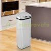 Automatic bin with sensor 50 liter stainless steel, silver 33x25x84 cm
