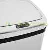 Automatic bin with sensor 50 liter stainless steel, silver 33x25x84 cm
