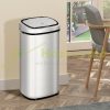 Automatic garbage can with sensor 68 liter stainless steel, silver 40.5x29.5x78 cm sensor bin
