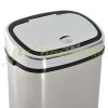 Automatic garbage can with sensor 68 liter stainless steel, silver 40.5x29.5x78 cm sensor bin