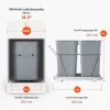 Kihúzható dupla konyhai szemetes 2 × 33,1 literes szekrénybe szerelhető szelektív hulladékgyűjtő