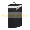 Bamboo folding corner laundry basket 60 liters in black