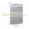 Bamboo corner laundry basket with a rhombus pattern, 60 liters