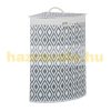 Bamboo corner laundry basket with a rhombus pattern, 60 liters