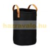 Portable laundry basket in black, 28 liters