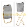 Collapsible laundry basket 58 liters in gray color